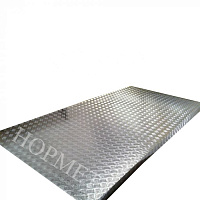 Лист алюминиевый 3.5х1000х3400, рифление квинтет, марка АМГ3Н2Р в Самаре цена